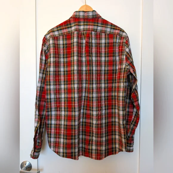 J.Crew Stretch Cotton Shirt, Plaid (Red, White +) - Picture 2 of 5